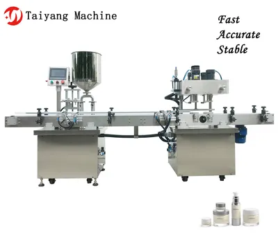 Double-Head Cream Filling and Capping Machine